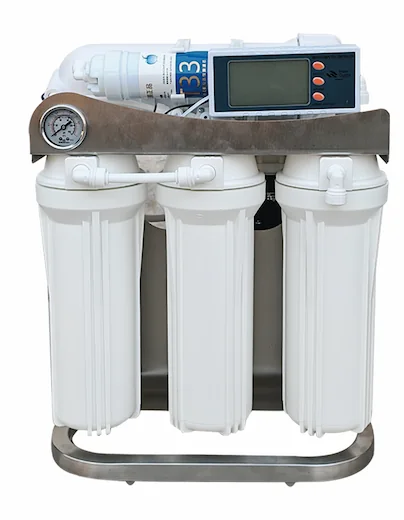 Mesin air RO rangka 10 inci dengan rangka keluli tahan karat tebal 400G-800G
