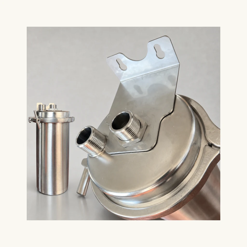 SUS 304 Stainless Steel Jumbo Water Filter Housing for 10- and 20-Inch Cartridges — 3