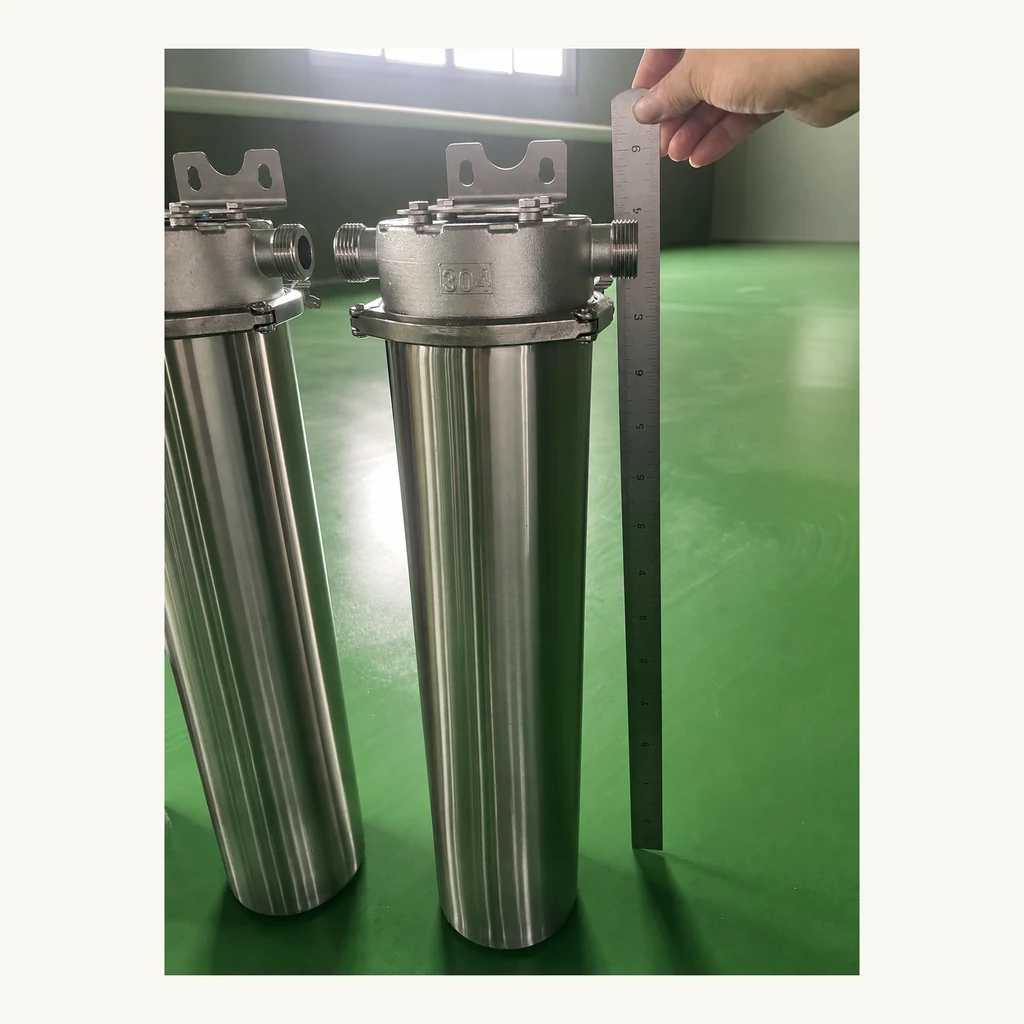 SUS 304 Stainless Steel Jumbo Water Filter Housing for 10- and 20-Inch Cartridges — 5
