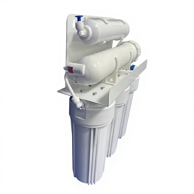 Pump-Free Five-Stage RO Water Purifier - side installation view for pump-free RO water purifier