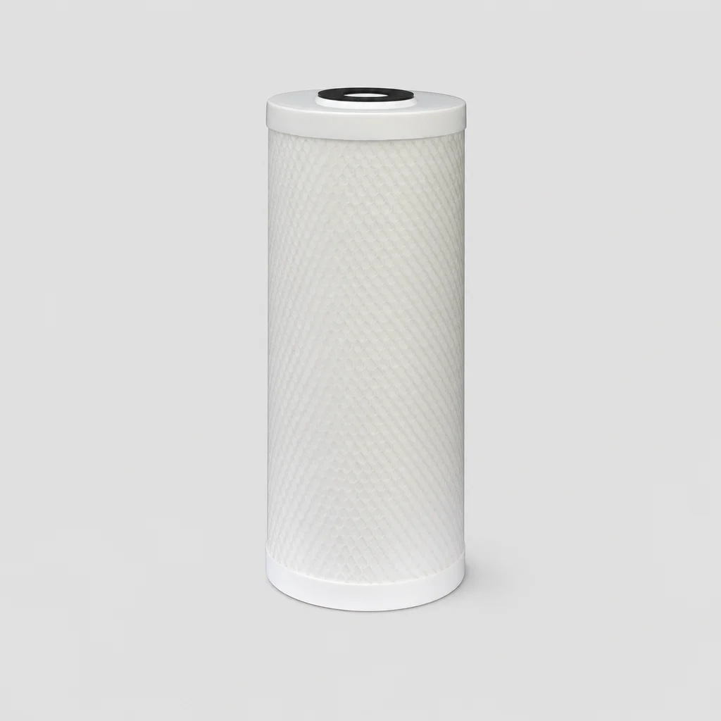 Big Blue PCP Composite PP–Coconut-Shell Carbon–PP Filter Cartridge – Textured PP Outer Layer