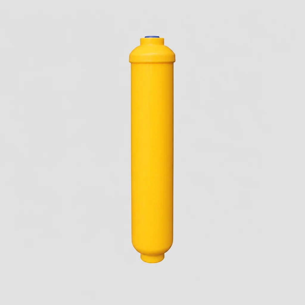 Female-Threaded Small T Yellow Mineralization Filter Cartridge